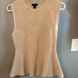 Halogen Cream Sleeveless Top